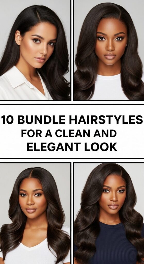 Bundle Hairstyles for a Clean and Elegant Look