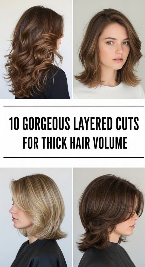 Gorgeous Layered Cuts for Thick Hair Volume