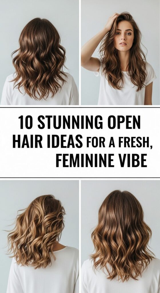 Stunning Open Hair Ideas for a Fresh, Feminine Vibe