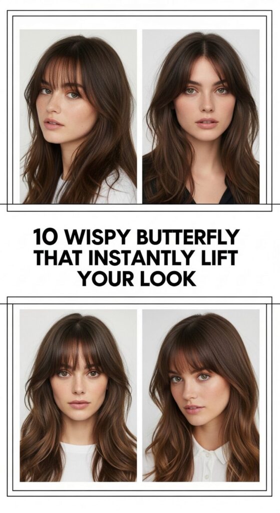 Wispy Butterfly Bangs That Instantly Lift Your Look