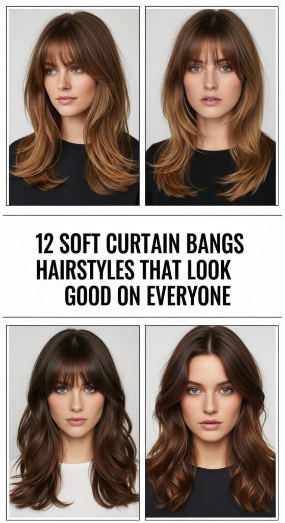 Soft Curtain Bangs Hairstyles That Look Good on Everyone