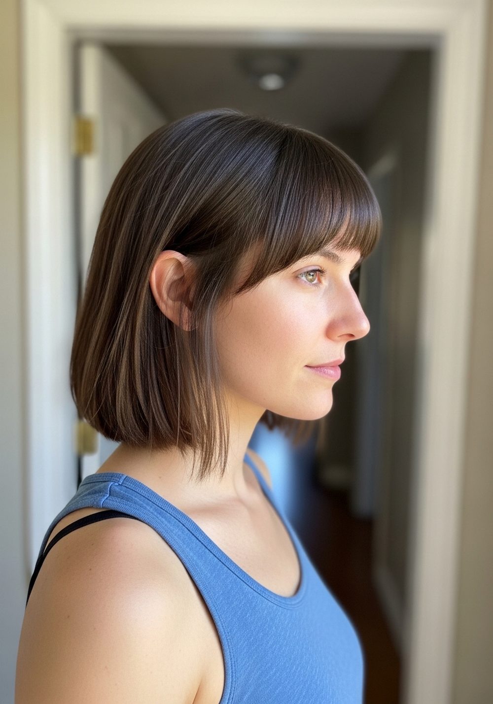 Airy Butterfly Bangs for Fine Hair