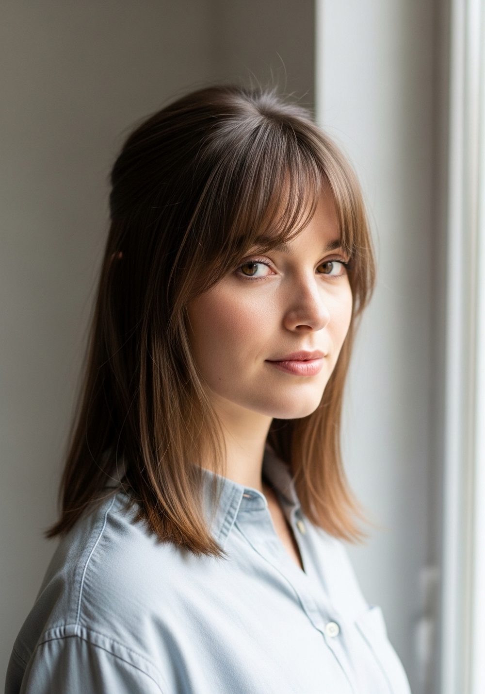 Airy Root-Lift Curtain Bangs