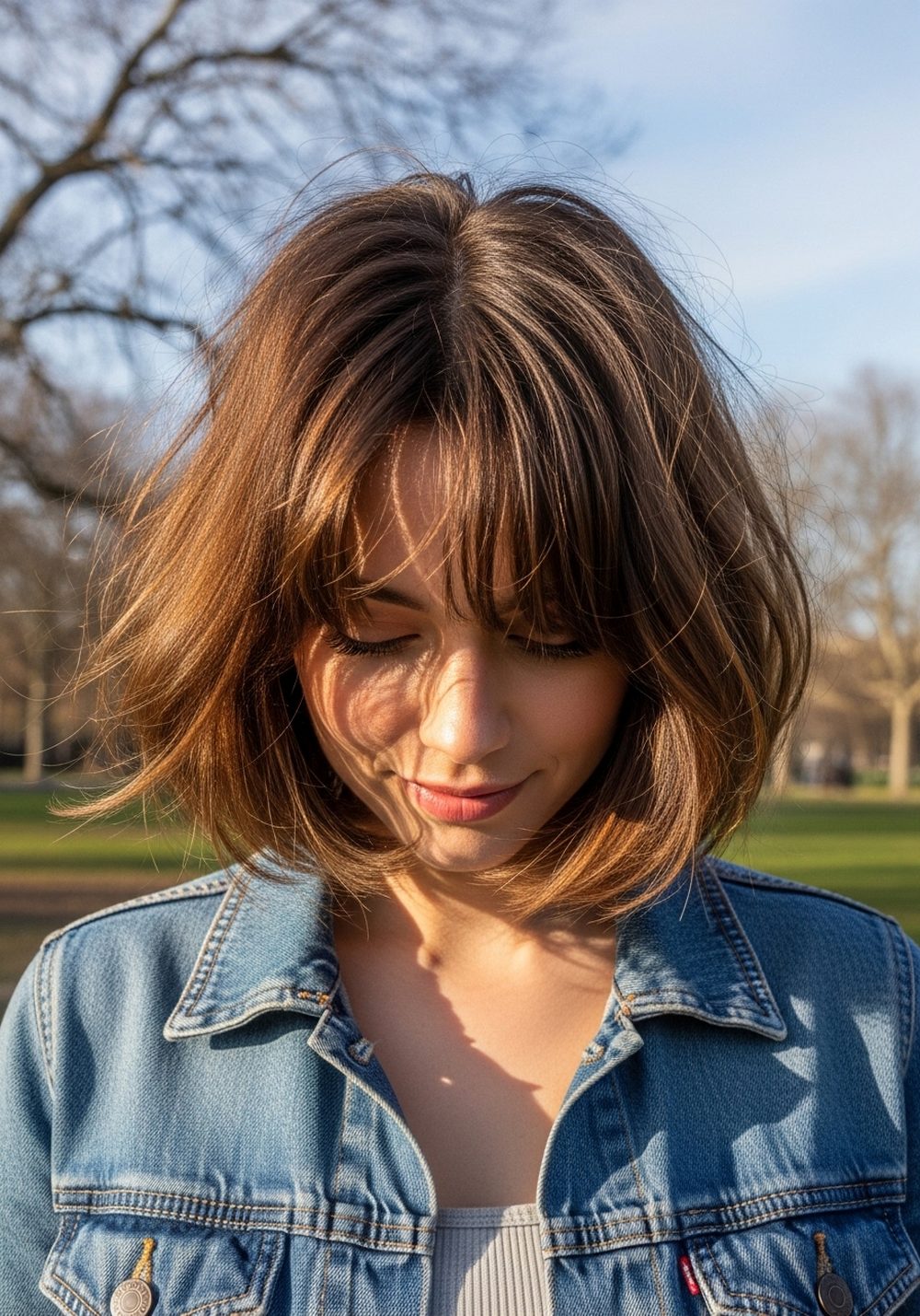 Airy Shaggy Bob Hairstyle