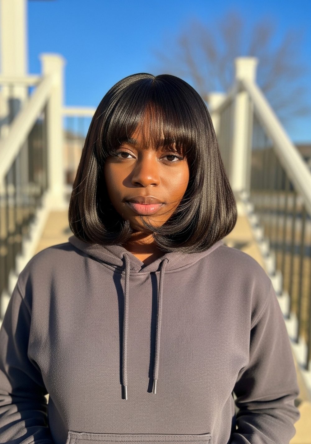 Bangs Fringe Bob Hairstyle