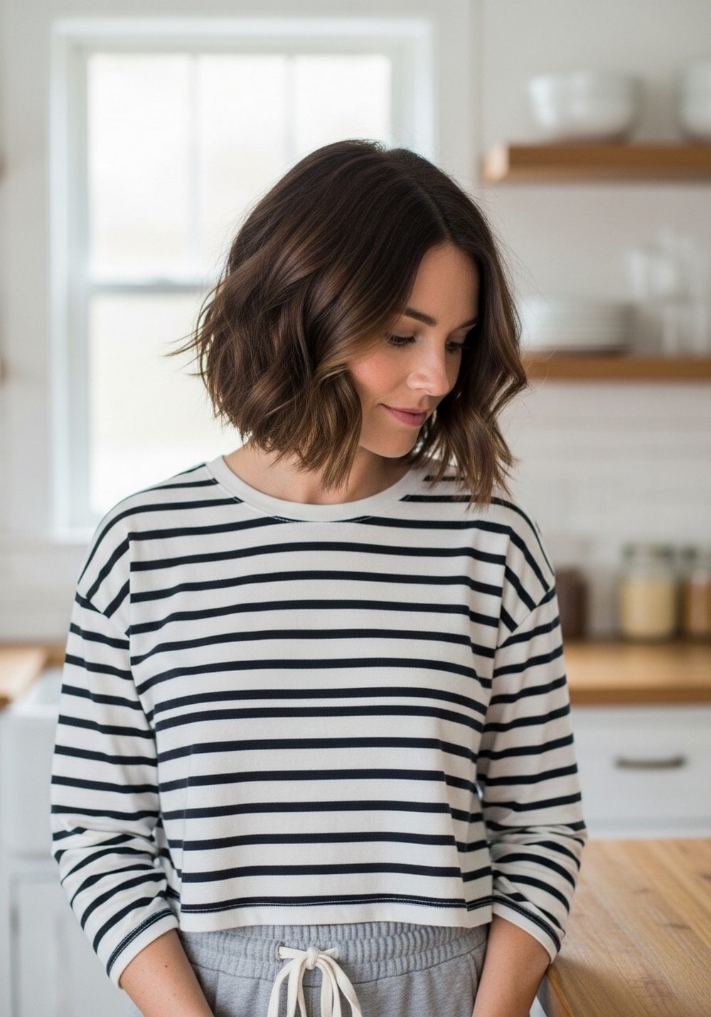 Beachy Textured Blunt Bob