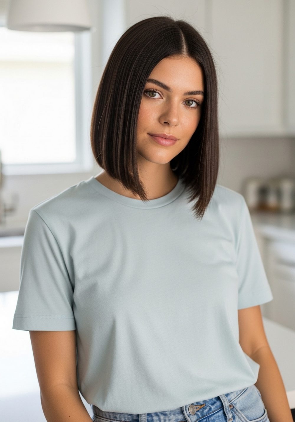 Blunt Lob with Flipped-In Ends