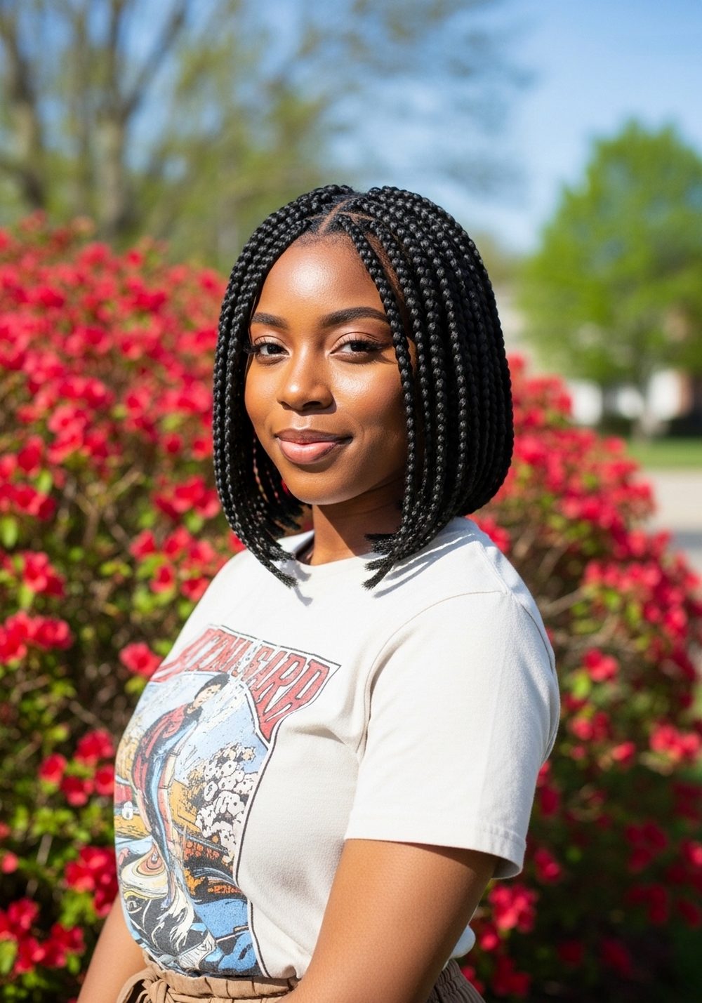 Box Braid Bob Hairstyle