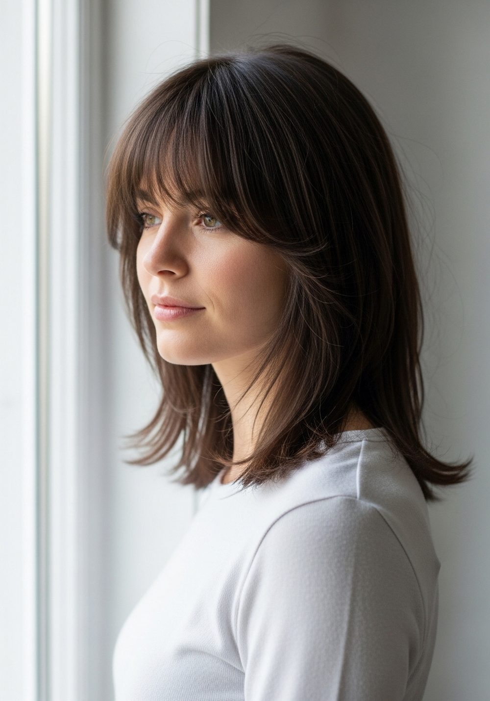 Butterfly Bangs with Peekaboo Layers