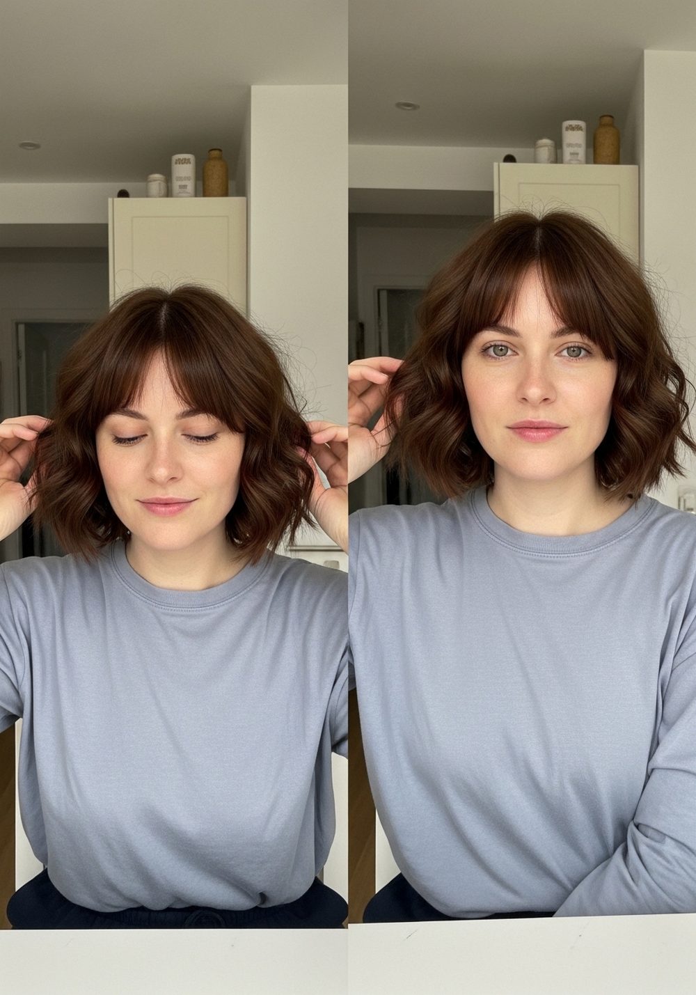 Butterfly Cut with Feathered Fringe