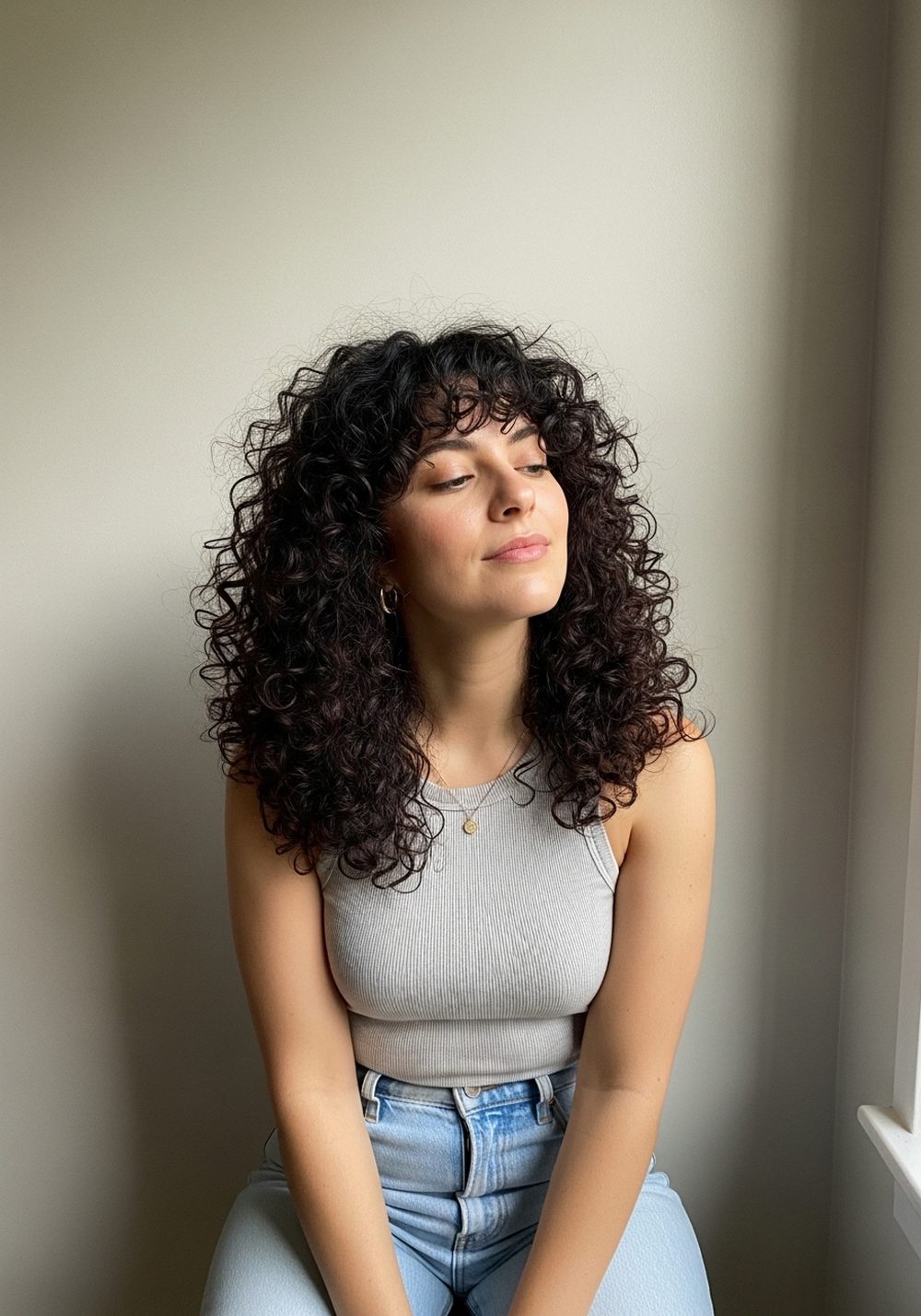 Curly Butterfly Bangs for Bounce