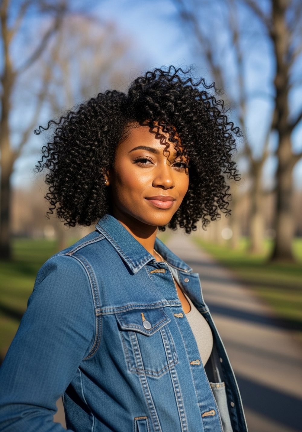 Curly Shape-Up Bob Hairstyle
