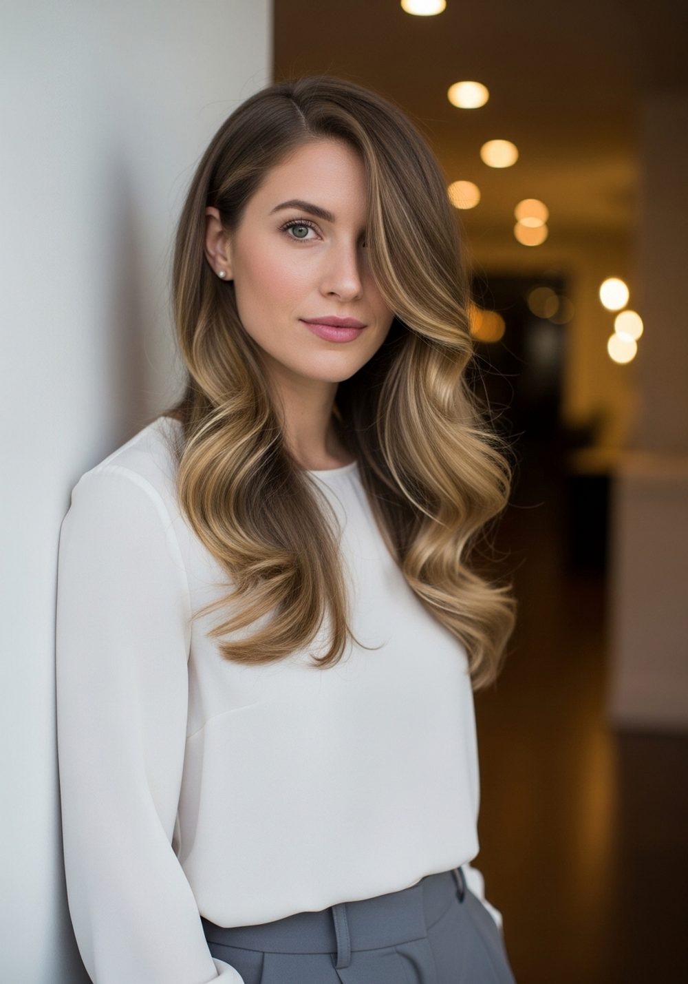 Deep Side-Part Glam Waves