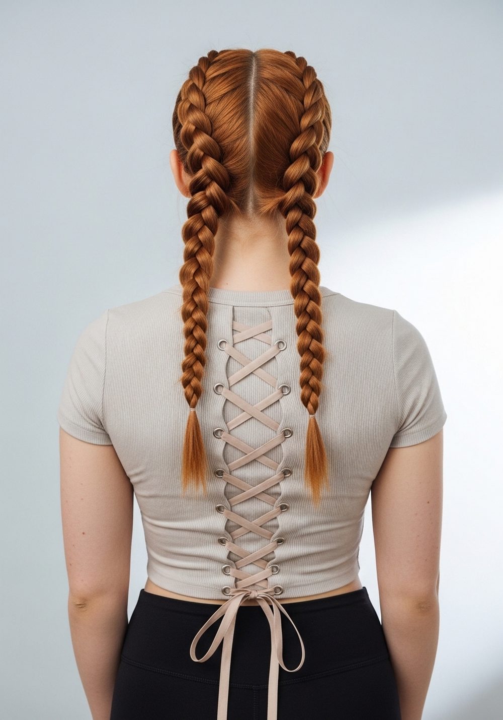 Double Corset-Laced Braids