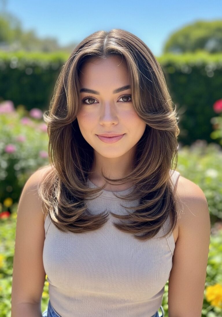 Face-Framing Graduated Cut Hairstyle