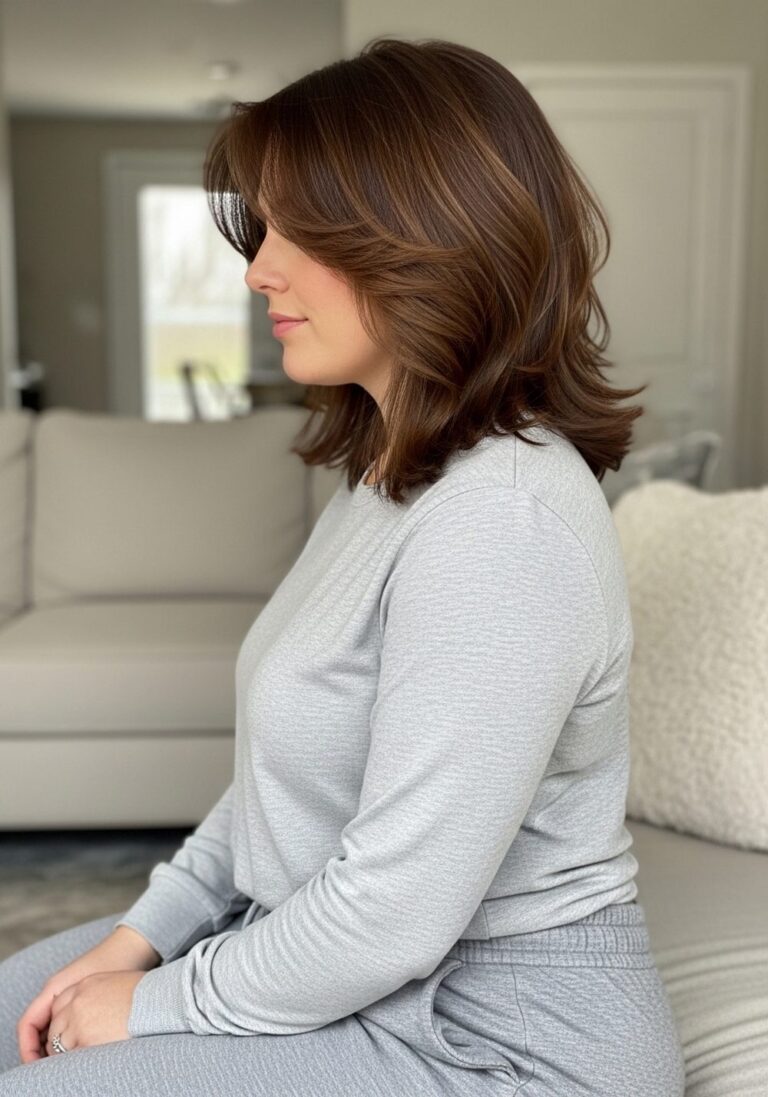 Feathered Curtain Layer Cut