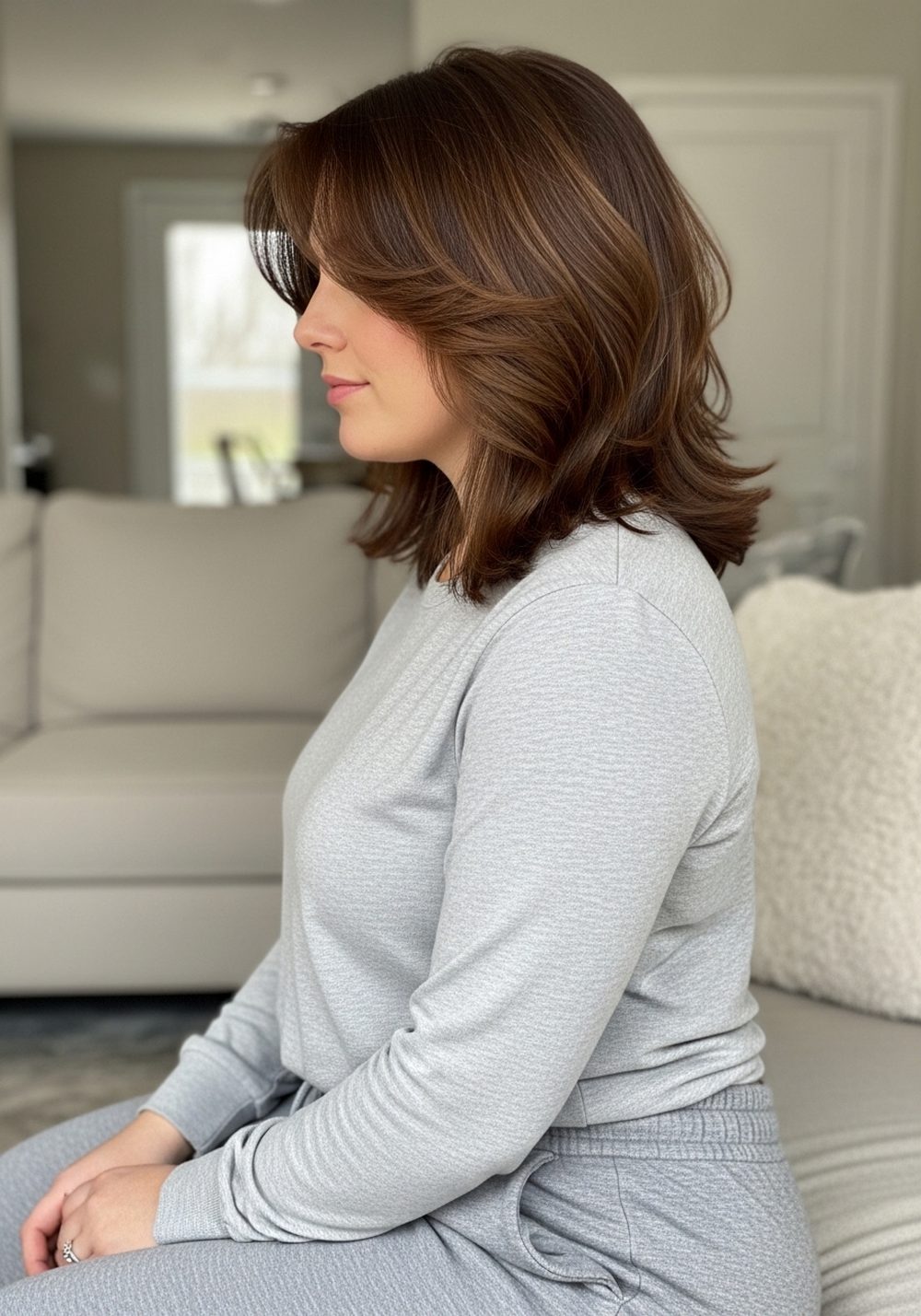 Feathered Curtain Layer Cut