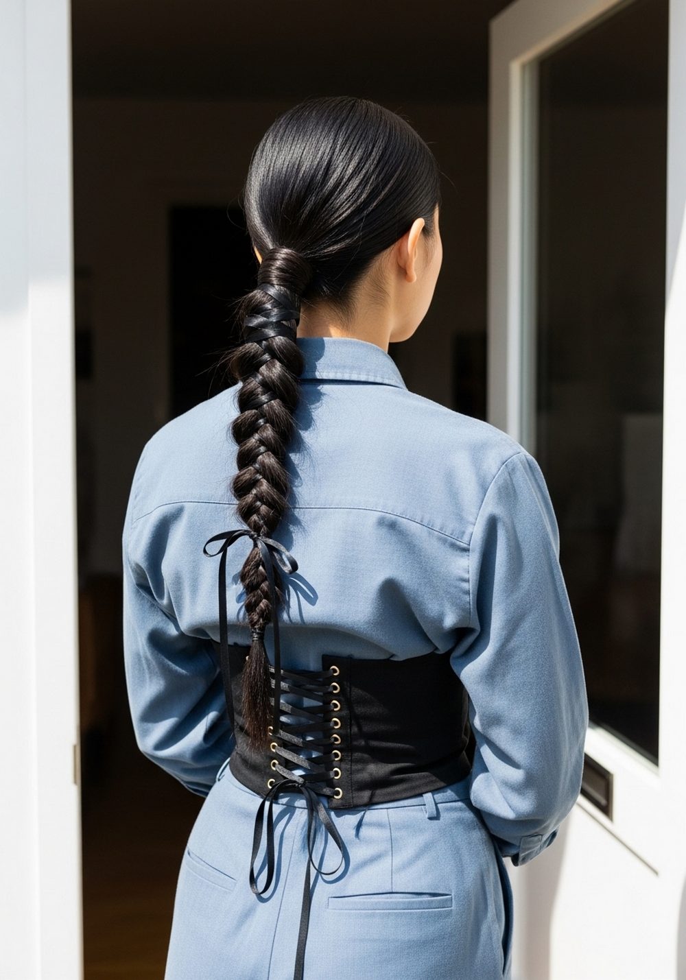 Fishtail Pony Corset Braid