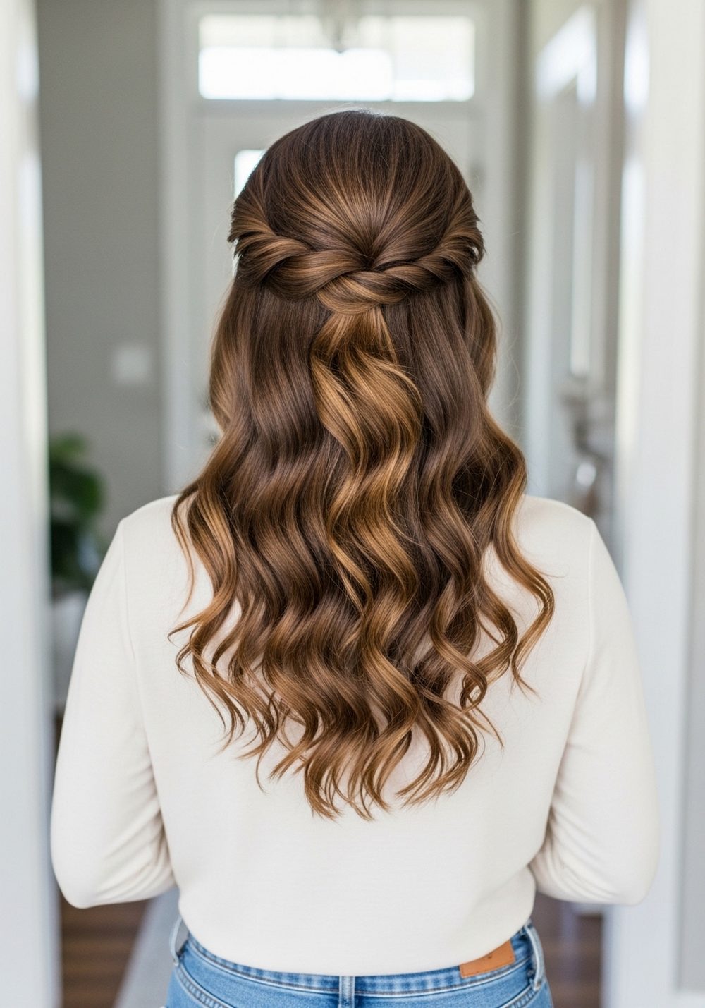 Half Crown Twist with Loose Length