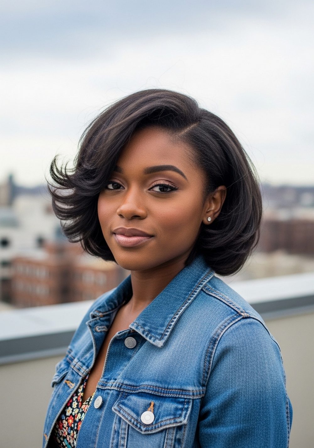 Inverted Stacked Bob Hairstyle