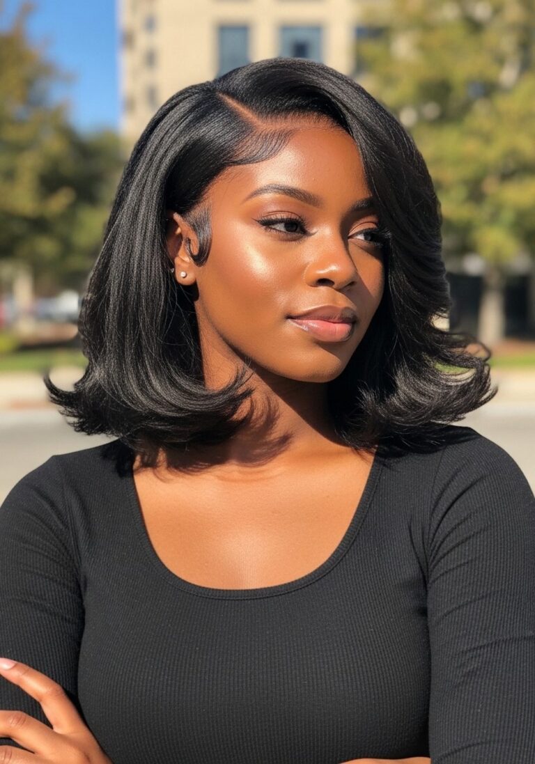 Inverted Volume Bob Hairstyle