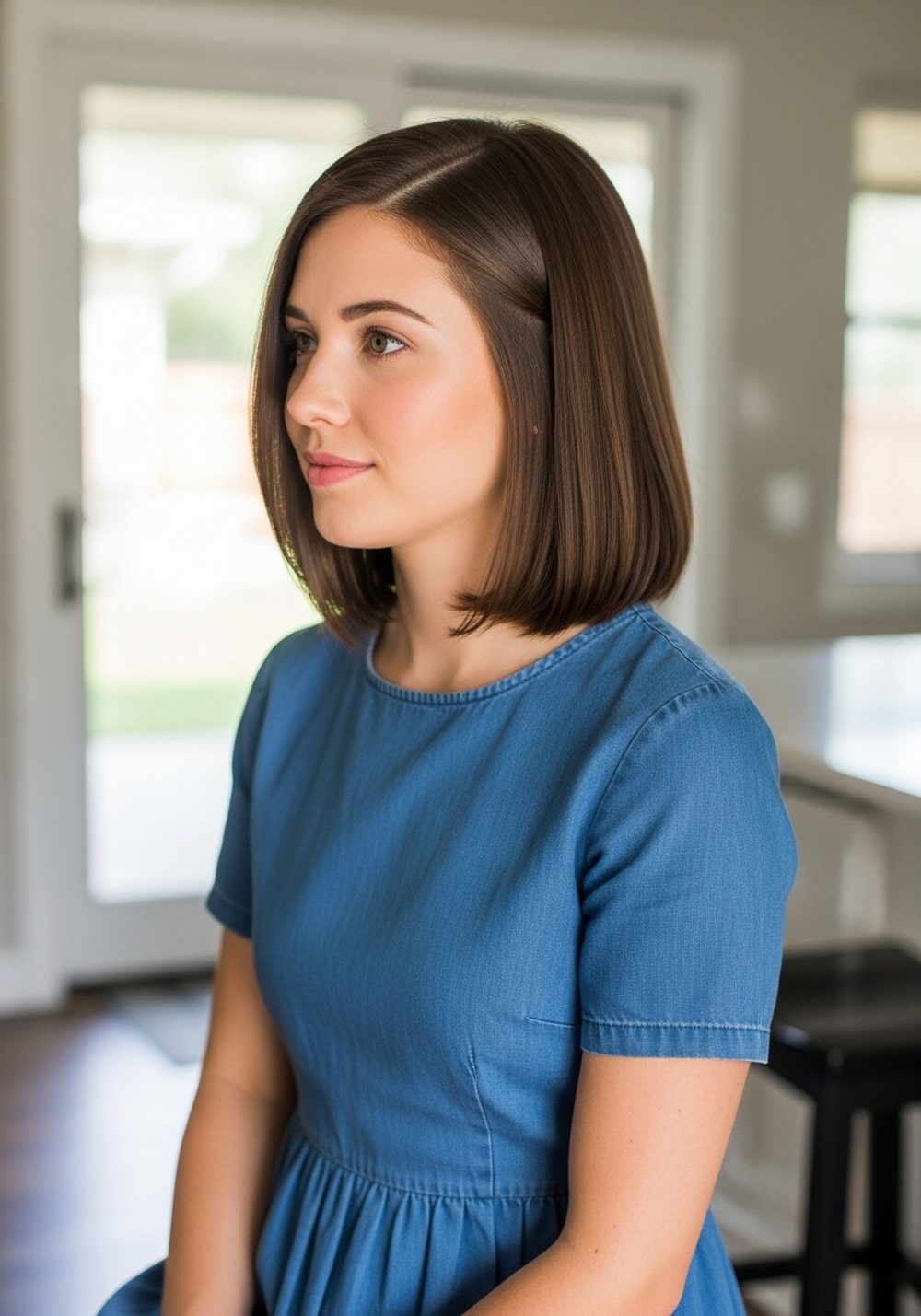 Layered Bob with Tucked-Under Ends