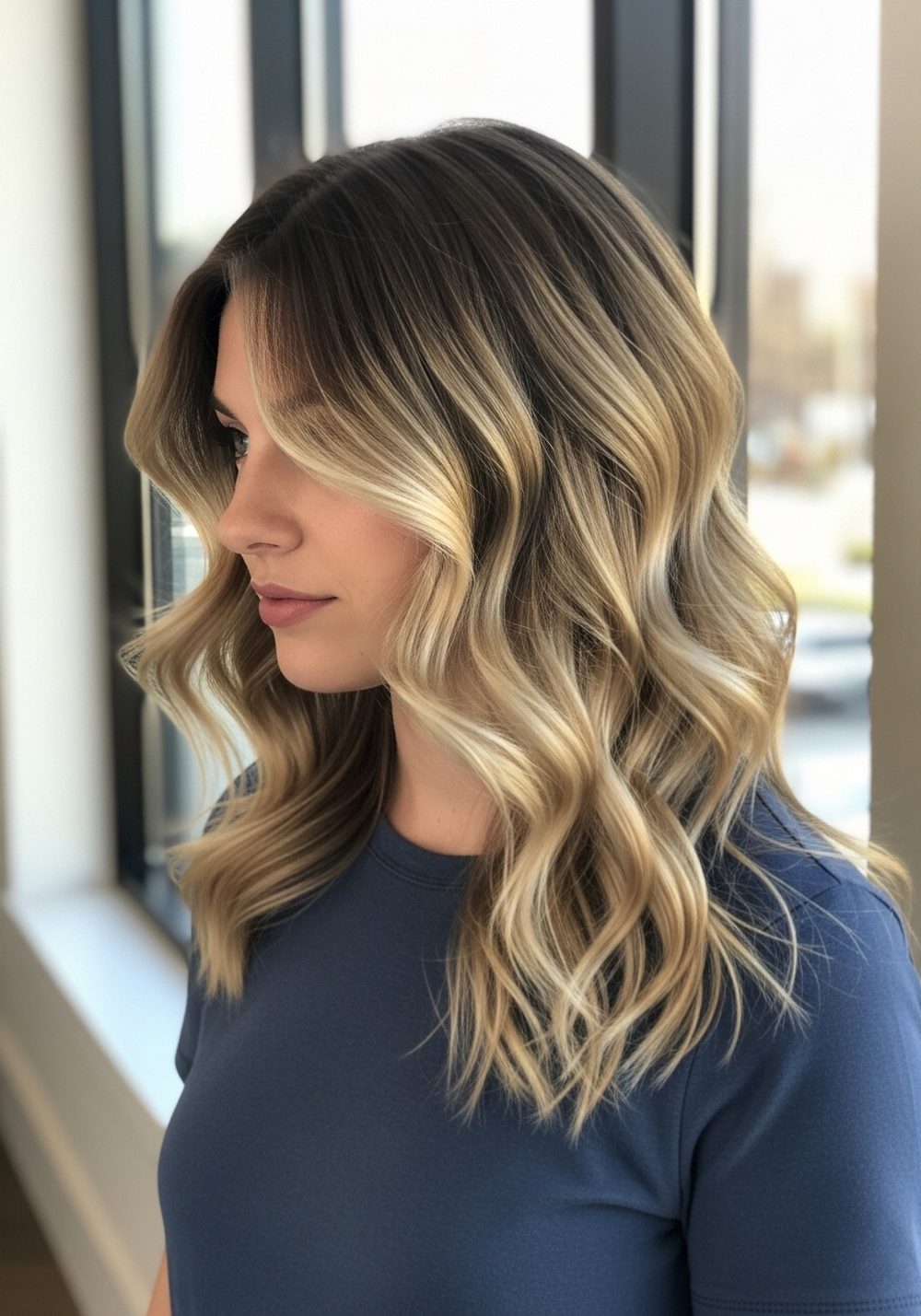Long Butterfly Cut with Face-Framing Waves