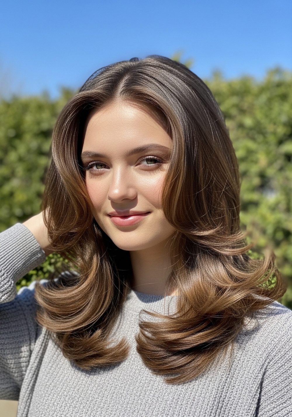 Loose Layered Bundle Blowout Hairstyle