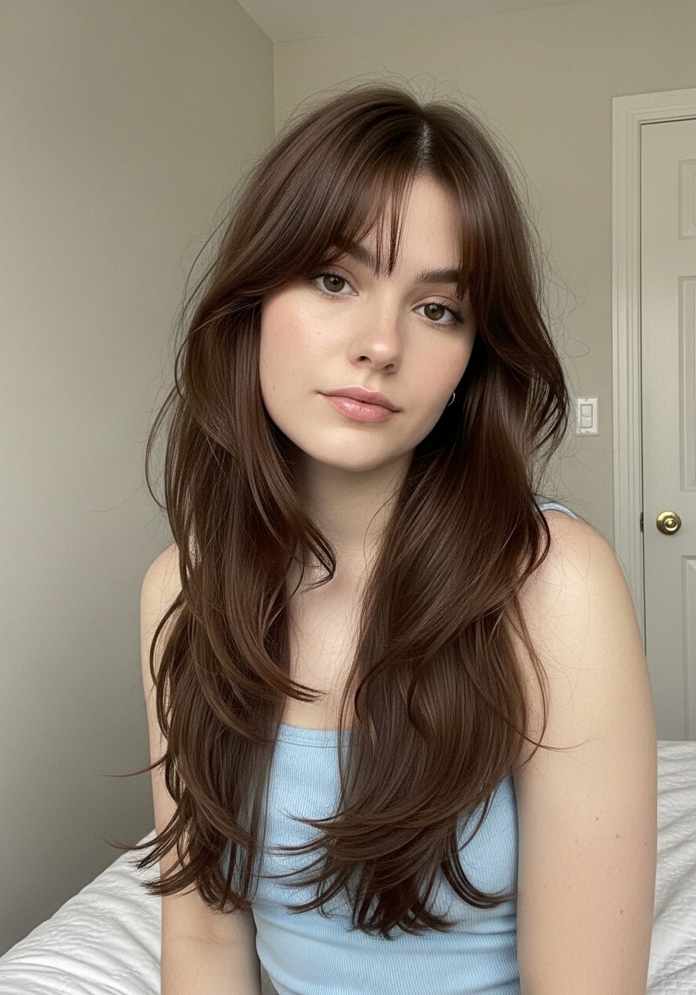 Low-Effort Curtain Fringe Butterfly Cut