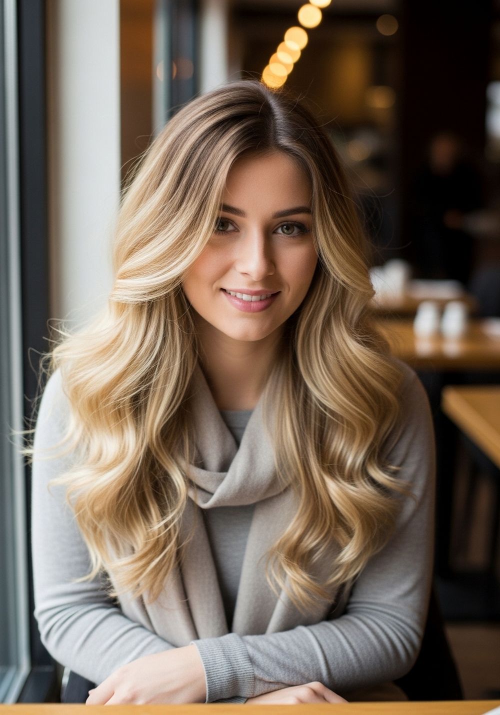 Melted Vanilla Winter Blonde Balayage Curls Hairstyles