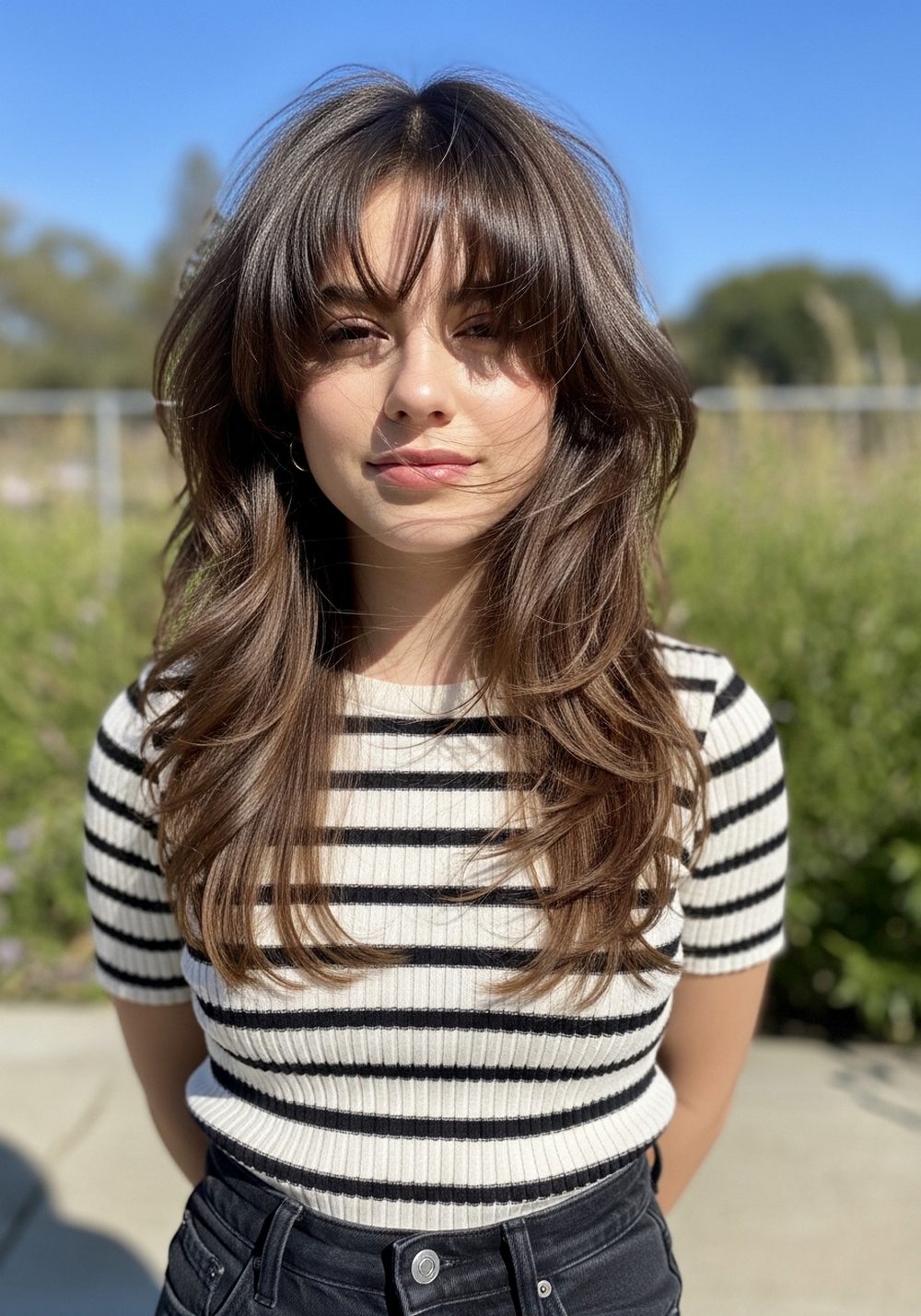 Modern Wolf Shag Hairstyle