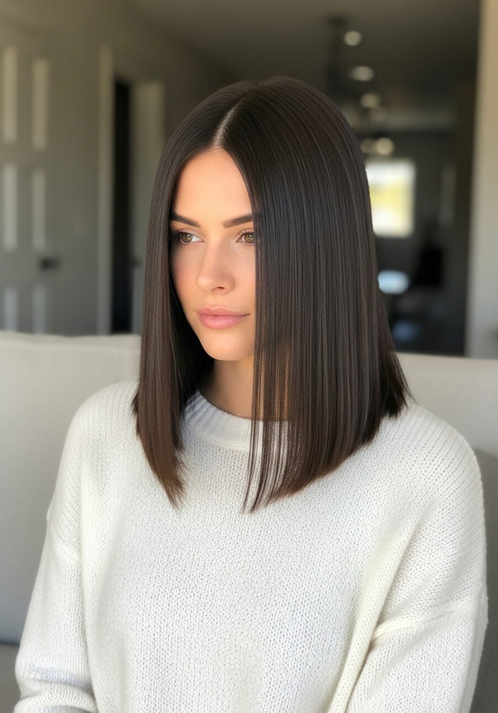 Pin-Straight Sleek Lob
