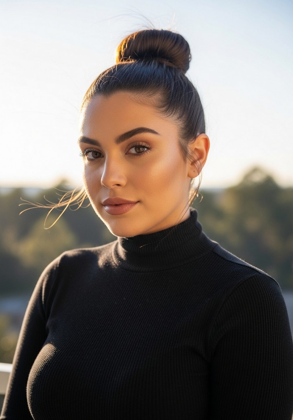 Polished Topknot Bundle Hairstyle