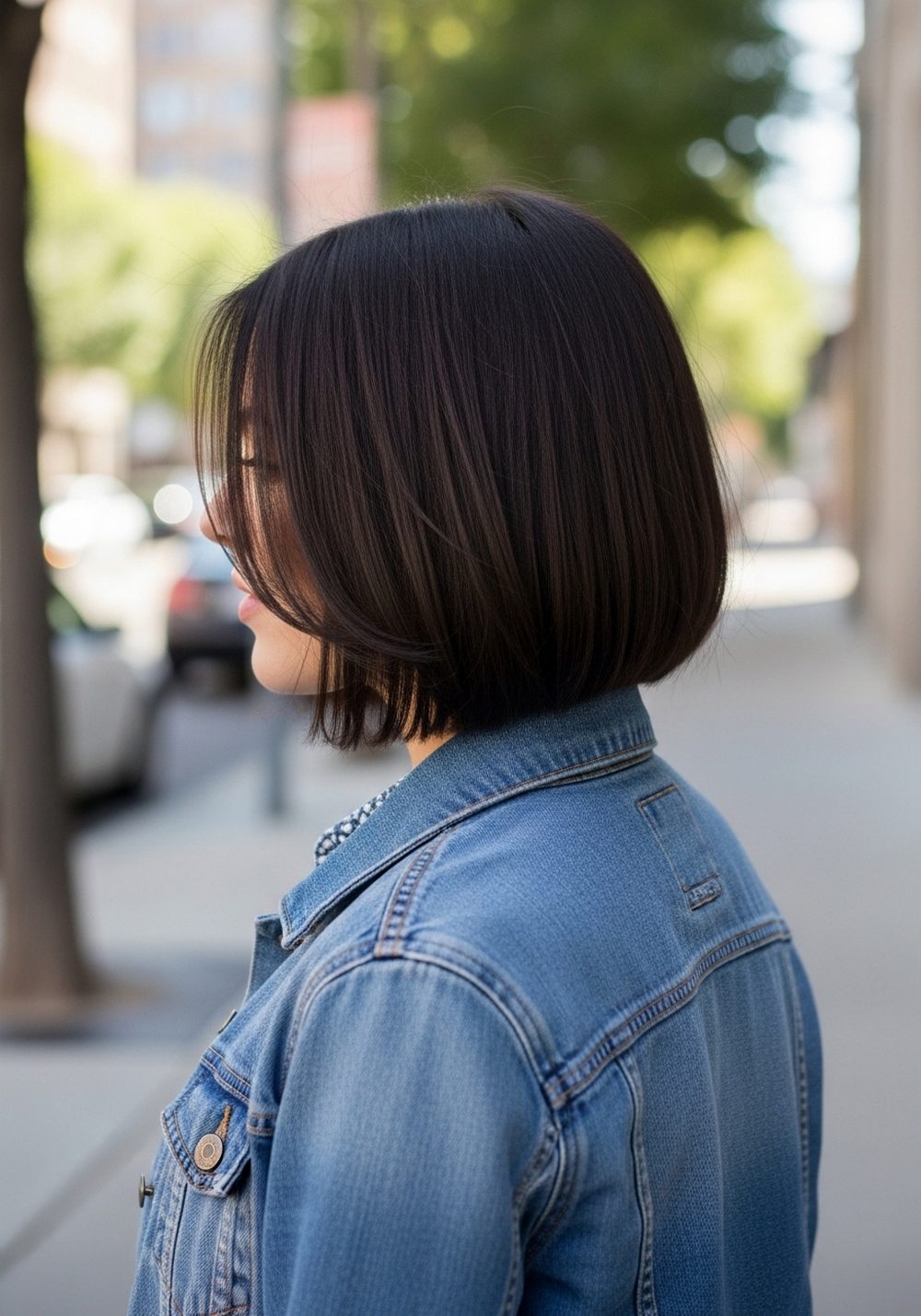 Short French Blunt Lob