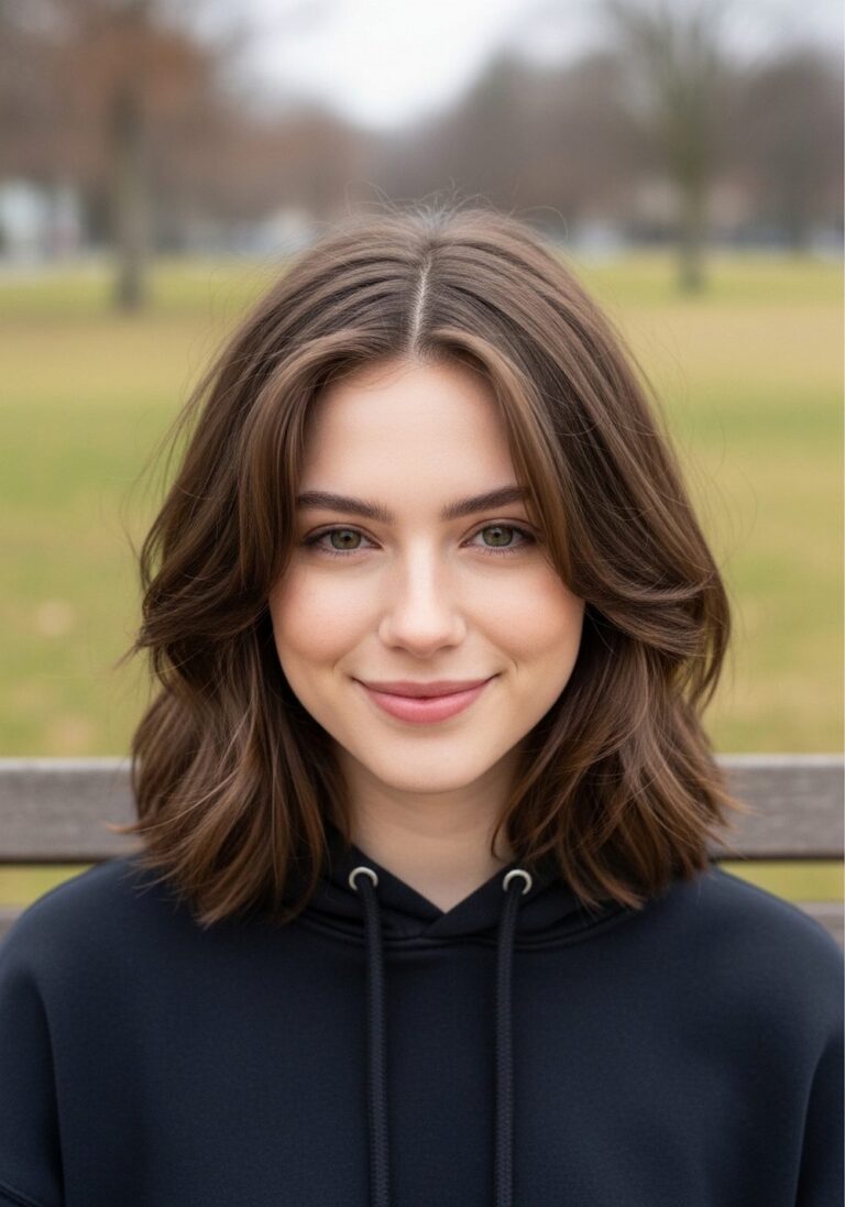 Shoulder-Length Face-Framing Cut Hairstyle