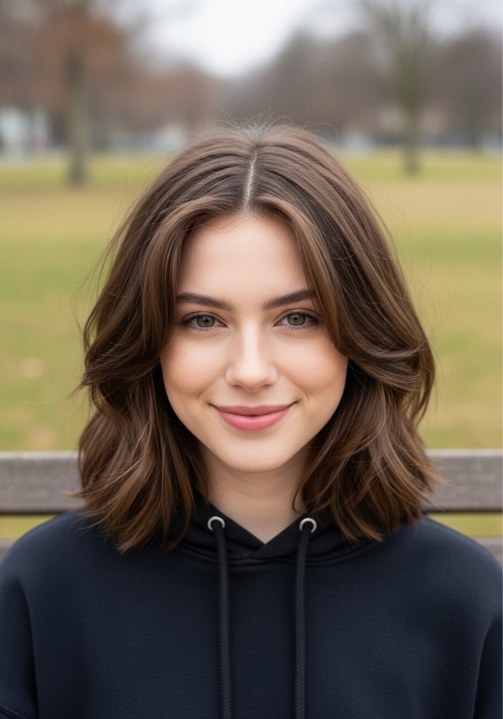 Shoulder-Length Face-Framing Cut Hairstyle