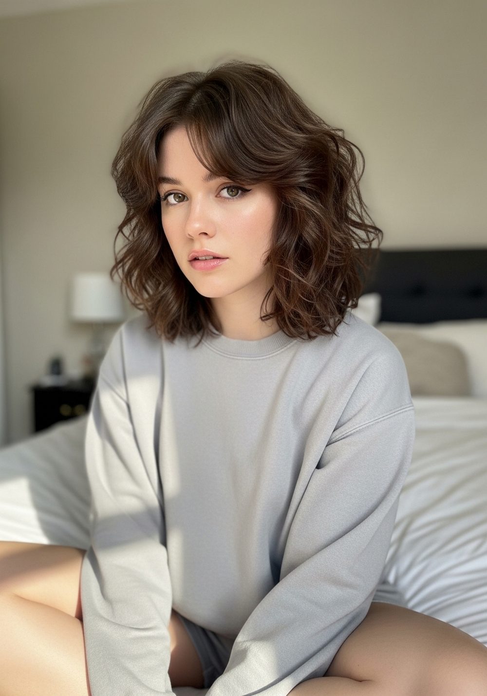 Shoulder-Length Wavy Butterfly Shag