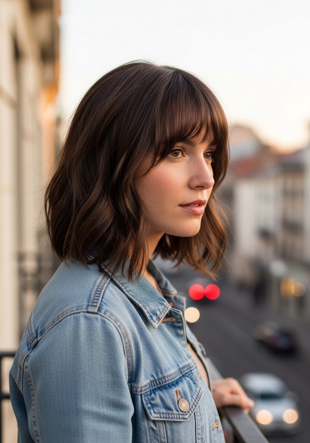 Side-Swept Butterfly Lift Bangs