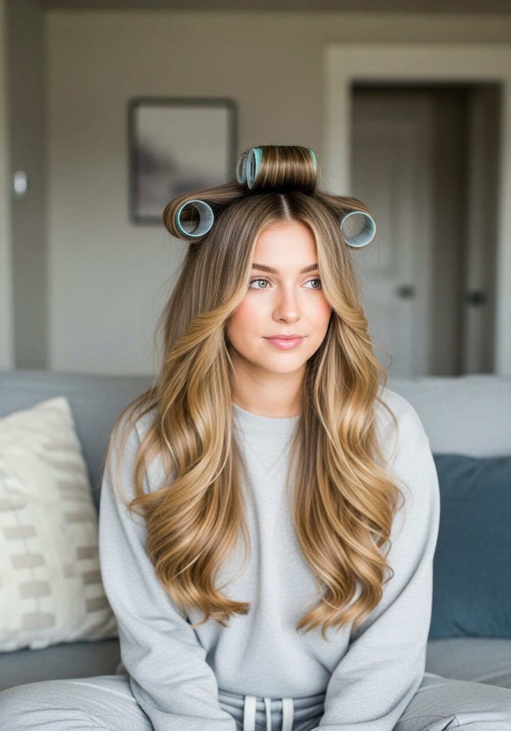 Sleek Overnight-Rollers Butterfly Style