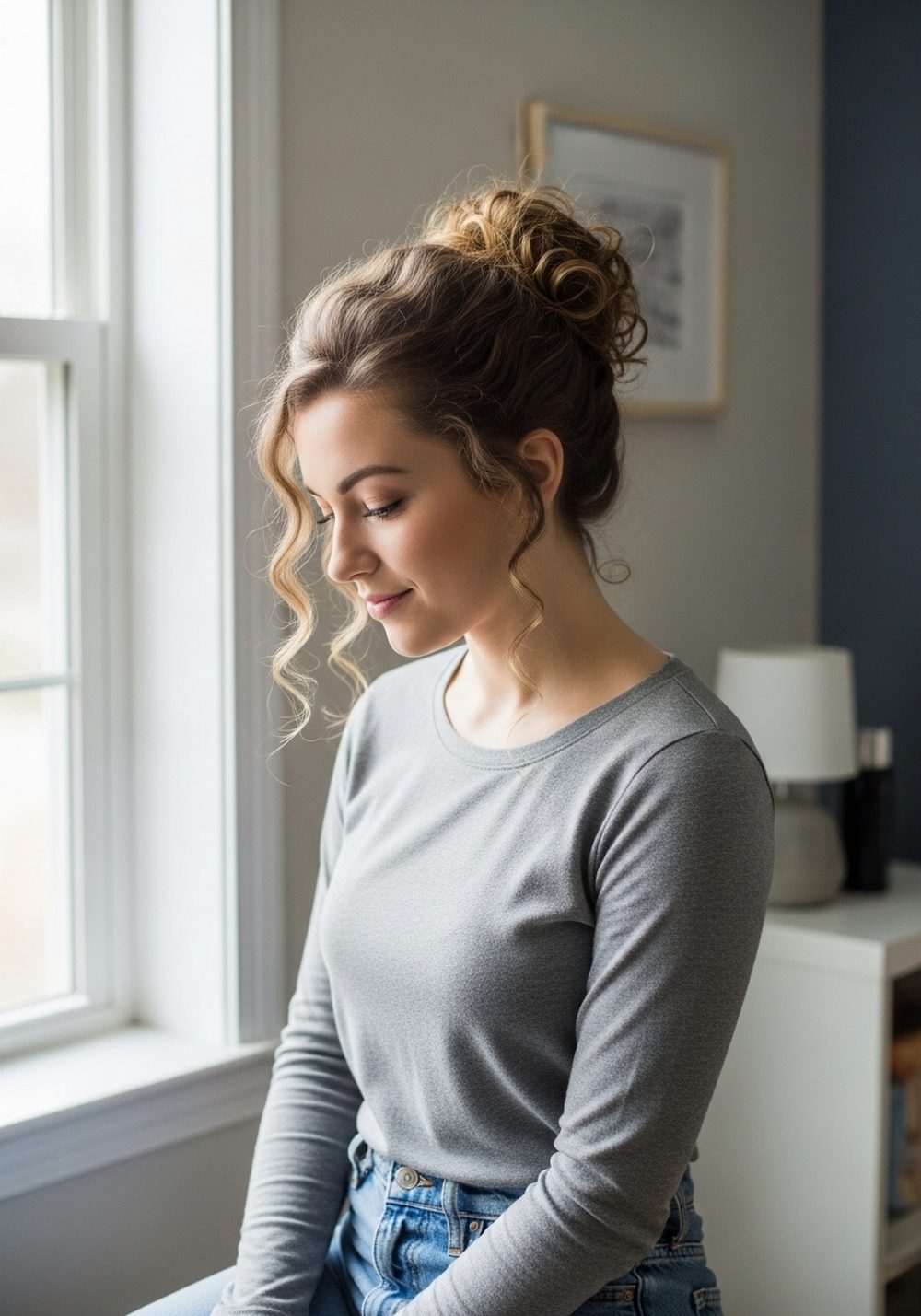 Sleek-Top Messy Bun