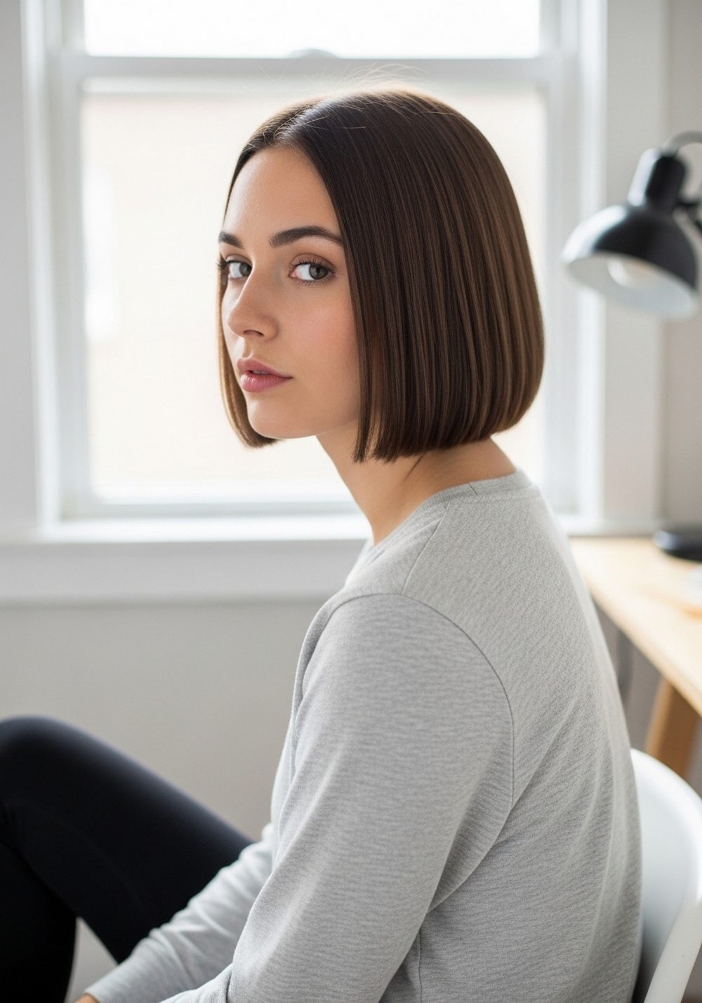Soft Box Bob with Tucked Ends