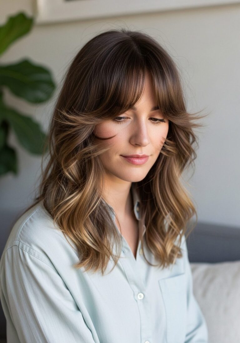 Soft Curtain Butterfly Bangs