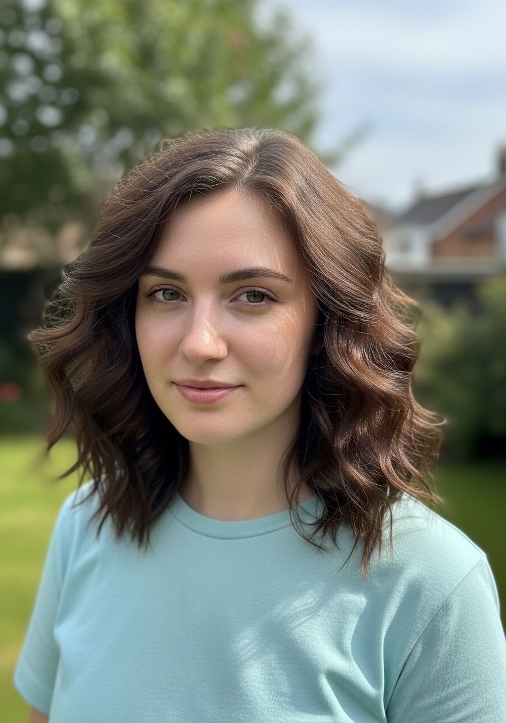 Soft Side-Framed Curly Layers Hairstyle