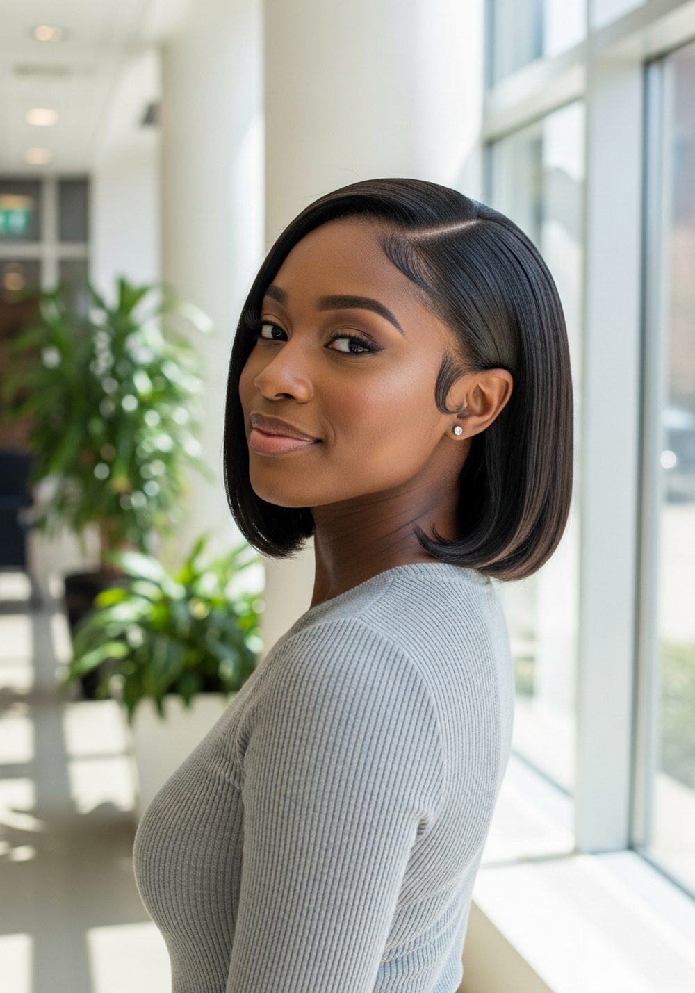 Stacked Nape Bob Hairstyle