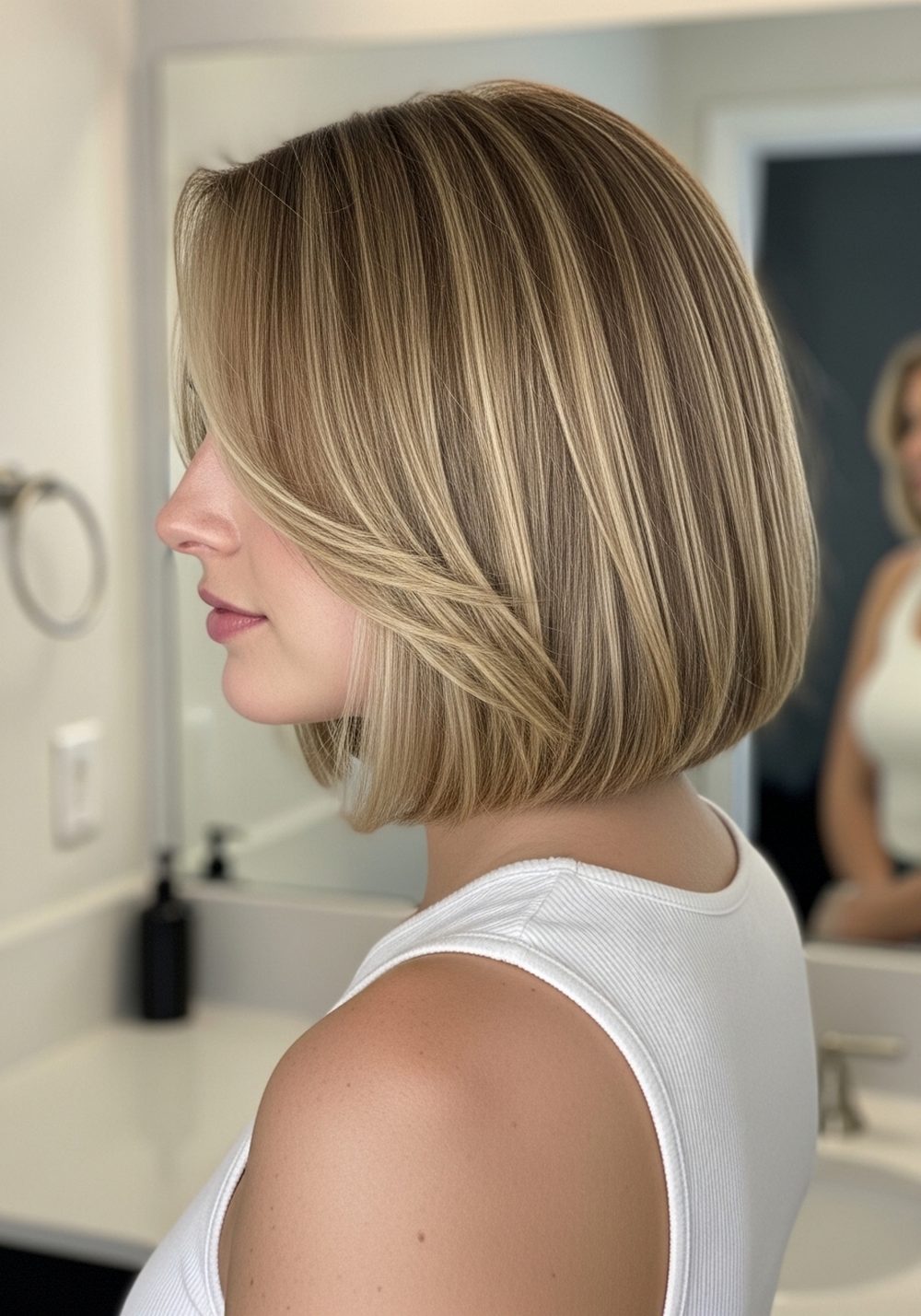 Textured Blunt Lob with Micro Bend