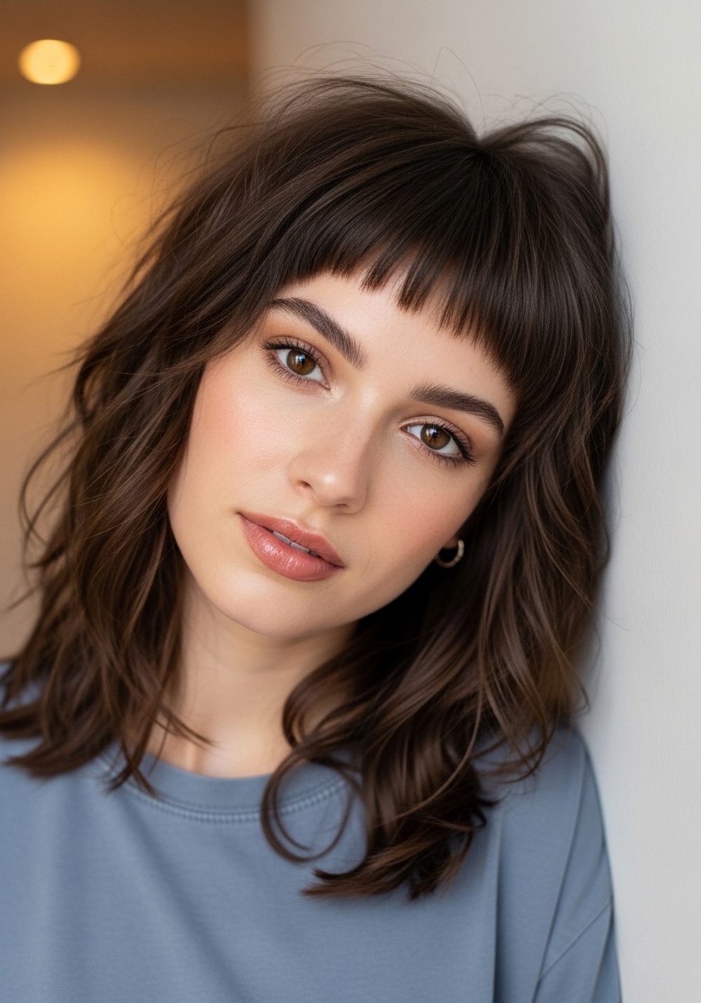 Textured Micro Curtains on a Soft Shag