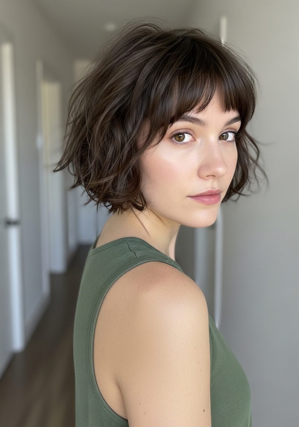 Textured Pixie-Bob with Curtain Bangs