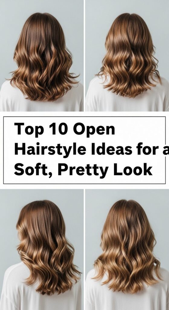 Top Open Hairstyle Ideas for a Soft, Pretty Look
