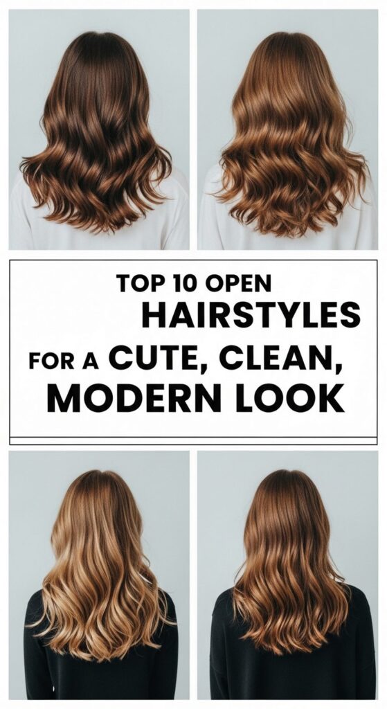 Top Open Hairstyles for a Cute, Clean, Modern Look