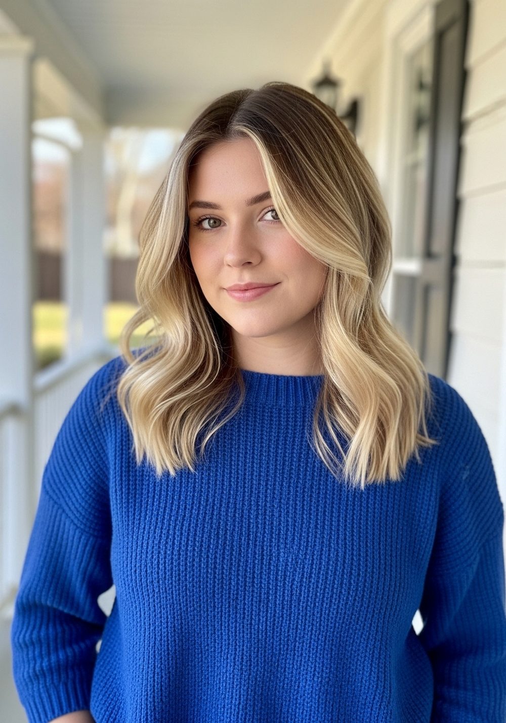 Vanilla Chai Blonde Face Frame Refresh Hairstyle